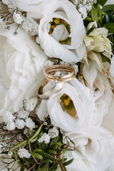 Wedding rings close up