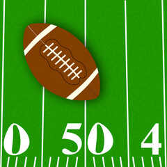 Football 50 yard line