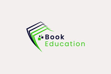 Book Education logo vector icon illustration