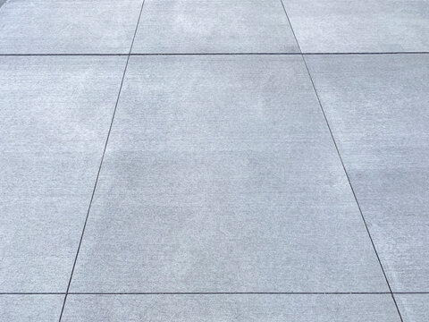 Concrete sidewalk