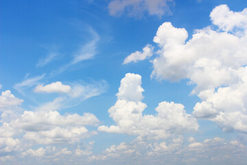 Blue sky with cloud