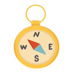 Doodle clipart. Travel compass. All objects are repainted.