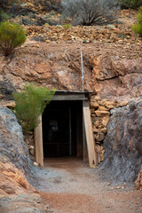 Old Underground Mine Tunnel Entrance