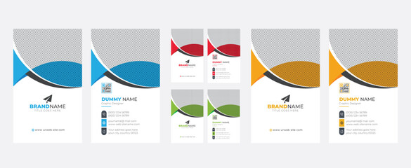 Modern Creative Business Card Template Vector, Elegant Simple Minimal Visiting Card Design Layout