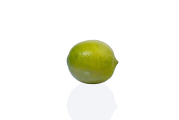 green lime isolated on white background