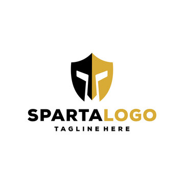 spartan logo design template idea