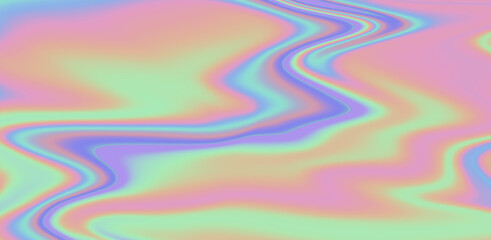 Abstract holographic background with fluid neon stains.