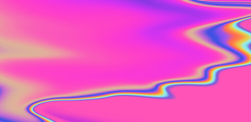 Abstract holographic background with fluid neon stains.