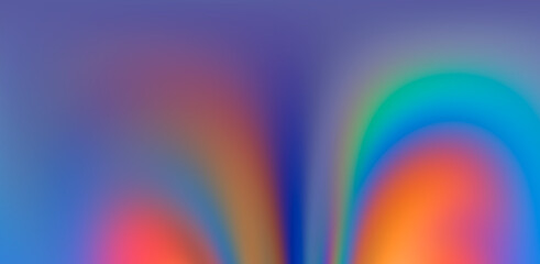 Abstract holographic background with fluid neon stains.