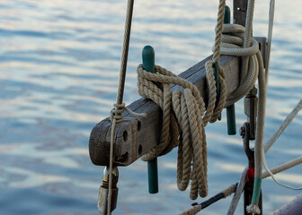 ropes on a sailboat