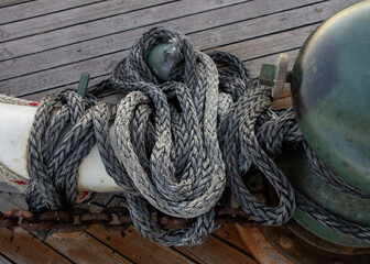 rope on a boat