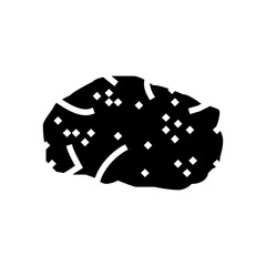 limestone stone rock glyph icon vector. limestone stone rock sign. isolated symbol illustration