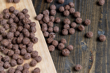 chocolate balls are used as a dry breakfast with the addition of milk or yogurt