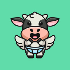 CUTE ANGEL COW