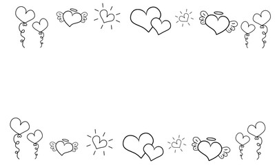 Heart shape banner. Heart shape sale promo poster flyer or web banner Heart shape vector background with heart shape vector illustration for Valentine's Day or others