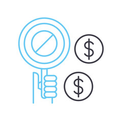 resist line icon, outline symbol, vector illustration, concept sign