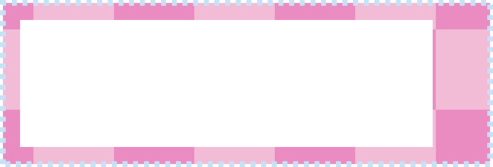 cute colorful banner, tag, label, tape checkers decoration