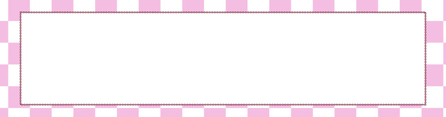 cute colorful banner, tag, label, tape checkers decoration
