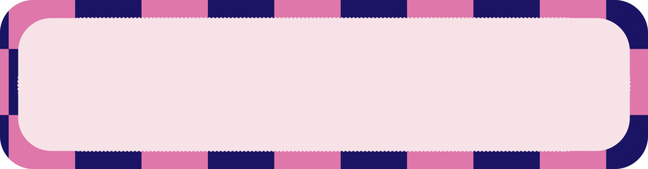 cute colorful banner, tag, label, tape checkers decoration