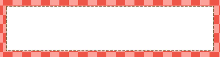 cute colorful banner, tag, label, tape checkers decoration