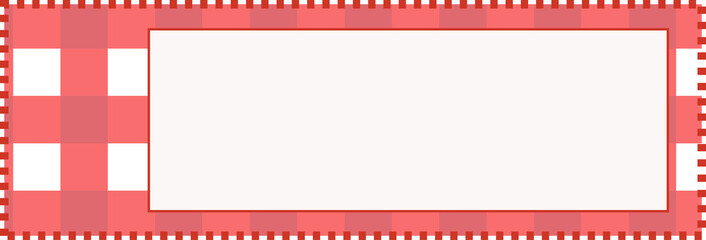 cute colorful banner, tag, label, tape checkers decoration