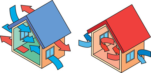 高気密高断熱住宅とすきまが空いている住宅