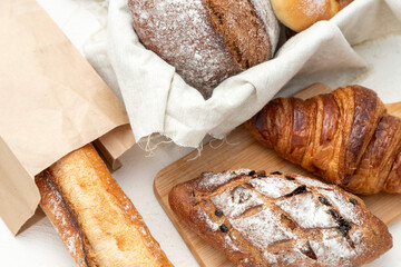 たくさんの種類のパン