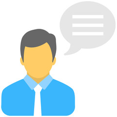 Speaking Vector Icon