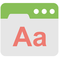 Font Vector Icon