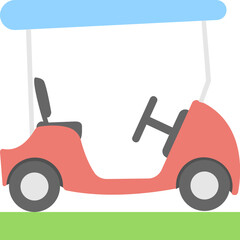 Golf Cart Vector Icon