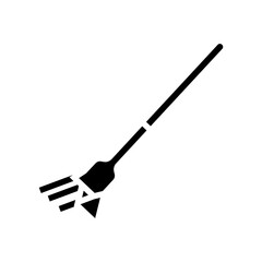 watermelon fork cutter glyph icon vector. watermelon fork cutter sign. isolated symbol illustration