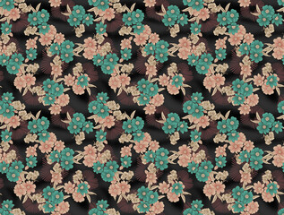 Flowers pattern..for textile, wallpaper, pattern fills, covers, surface, print, gift wrap, scrapbooking, decoupage. Seamless pattern.