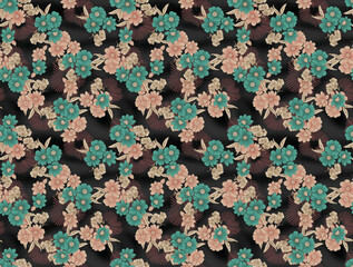 Fototapeta na wymiar Flowers pattern..for textile, wallpaper, pattern fills, covers, surface, print, gift wrap, scrapbooking, decoupage. Seamless pattern.