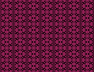 Geometric ethnic pattern traditional Design for background,carpet,wallpaper,clothing,wrapping,Batik,fabric,sarong, illustration embroidery style.