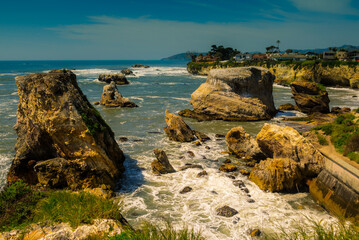 play, streets, friendly, sign, bluffs, scenic, spring, view, cityscape, season, california, military, dinosaur, highway, sky, zip, caves, equipment, coast, ocean, landscape, travel, river, beach, blue