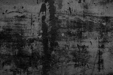 Old wall texture cement dark black gray  background abstract grey color design are light with white gradient background.