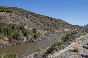The Rio Grande River in Taos, New Mexico