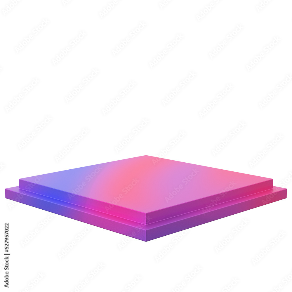 Wall mural display stand. product display. 3d element.