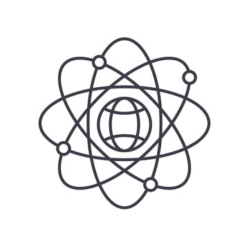 science line icon, outline symbol, vector illustration, concept sign