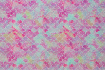 Beautiful shiny multi-colored background of sequins and bokeh