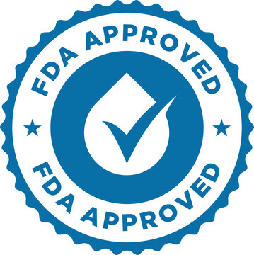 FDA Approved Food and Drug Administration icon, symbol, label, badge, logo, seal