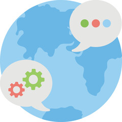 Global Communication Vector Icon