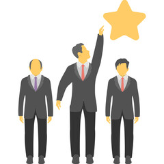 Business Rating Vector Icon