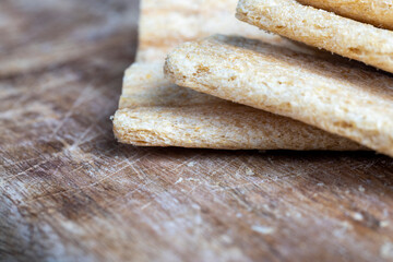 crispy rye flour waffles stuffed with grated apples and other fruits