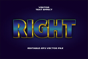 Naklejka na ściany i meble Right editable text effect 3d emboss style design