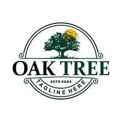 Tree service logo template	
