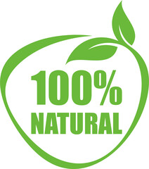 100 percent natural label sticker badge png, 100% organic png, 100% natural stamp png