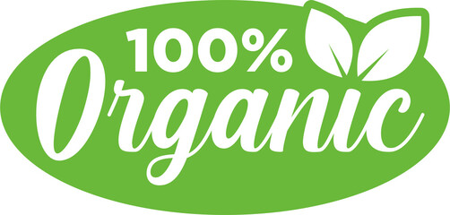 100 percent organic label sticker badge stamp png