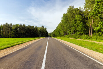 paved road for car traffic