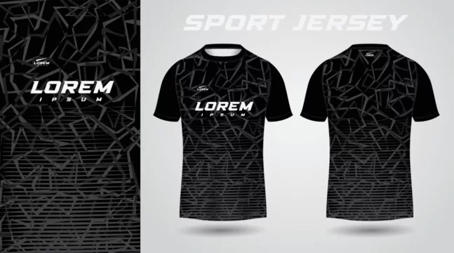 Vecteur Stock black shirt sport jersey design | Adobe Stock